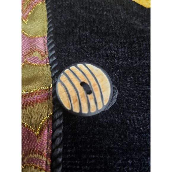 VINTAGE INDIGO MOON JACKET PURPLE PAISLEY PATCHWORK COLOR - Picture 8 of 12